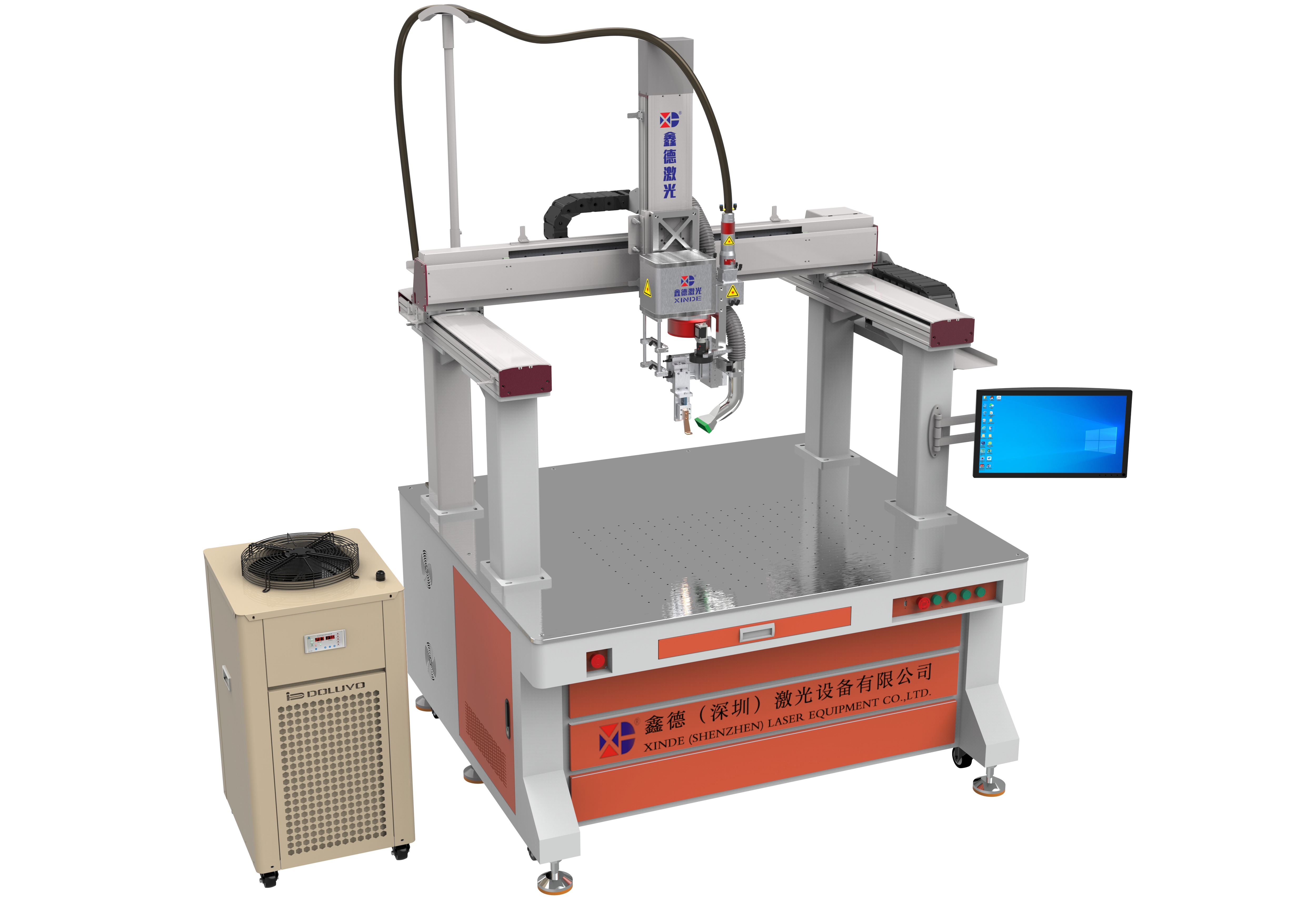 Gantry galvanometer continuous laser welding machine